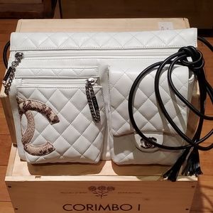 Chanel Quilted Leather Crossbody Authentic